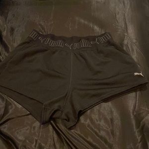 Black puma shorts, medium.